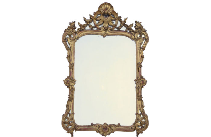 Louis XV giltwood mirror