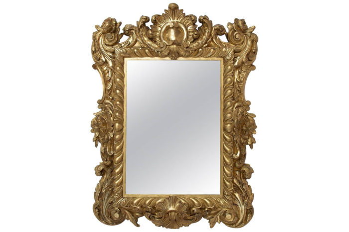 miroir régence bois doré