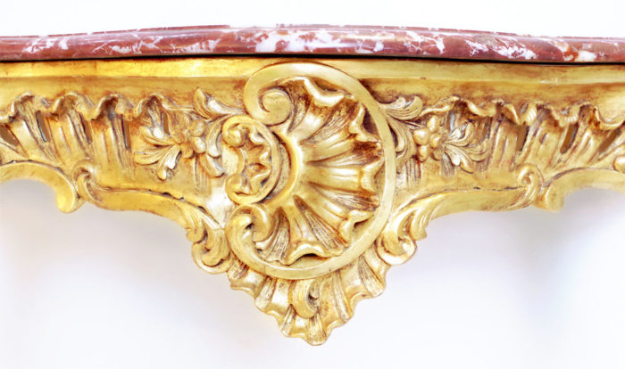 Louis XV gilt wood console