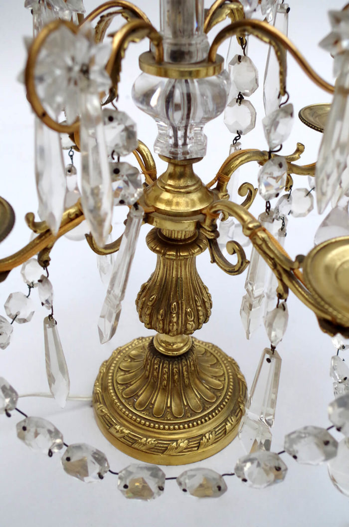 Louis XVI gilt bronze girandoles