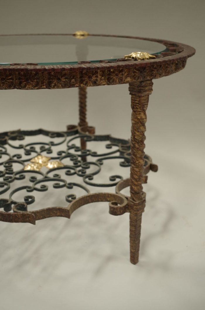 wrought iron italian table