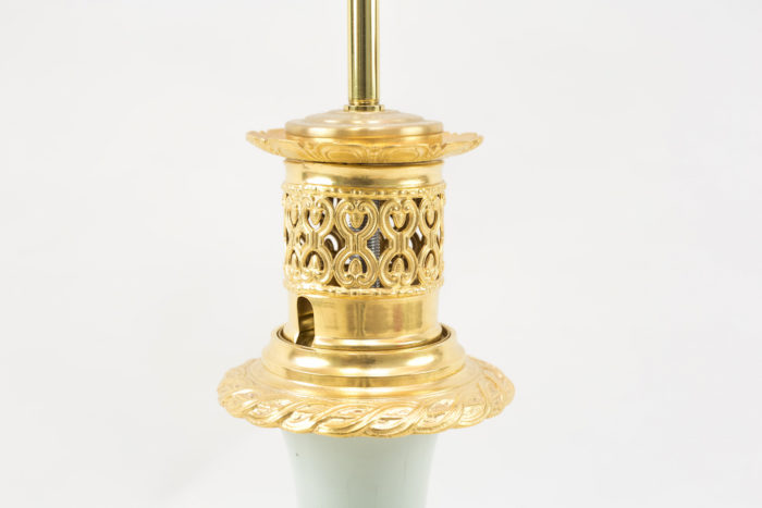 bronze celadon lamp