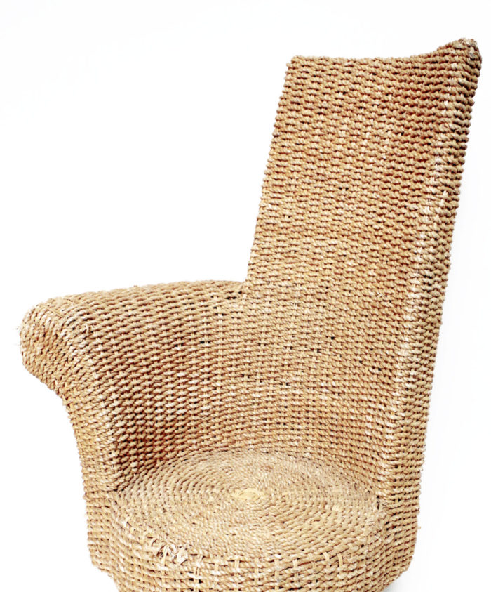 rope armchair one armrest details