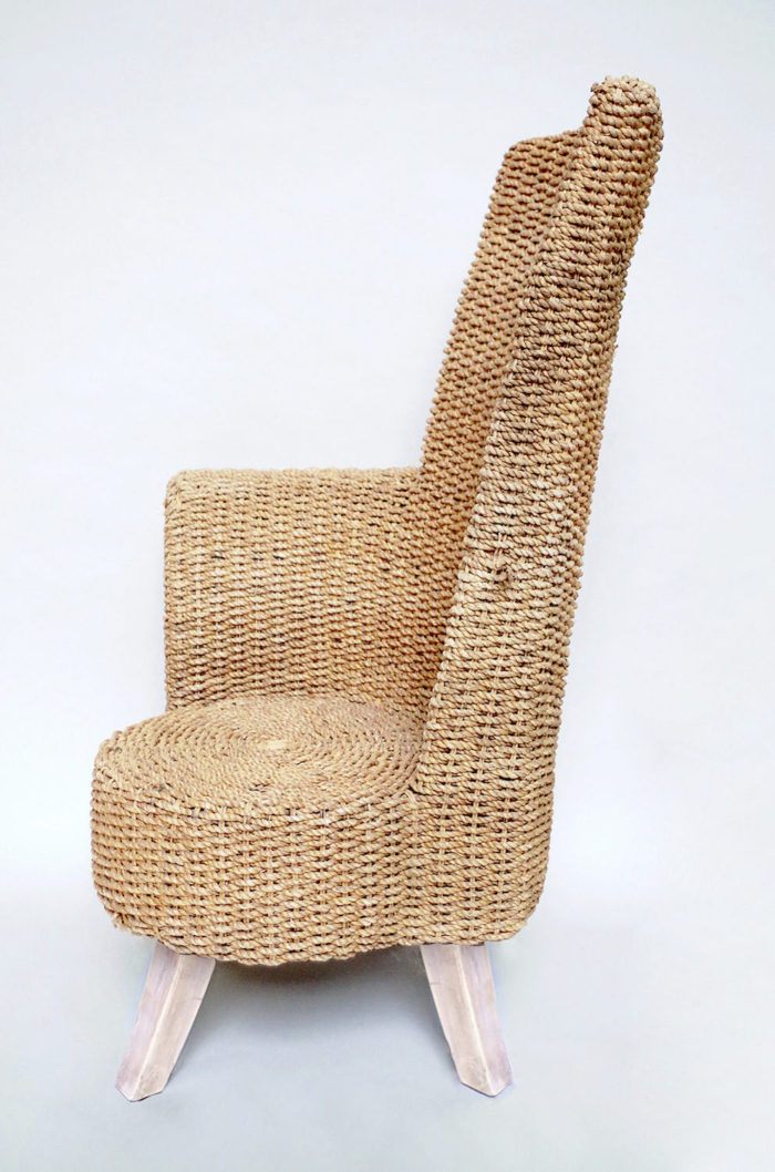 rope armchair one armrest side