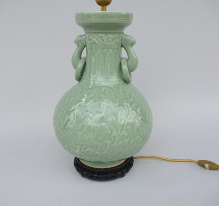 celadon porcelain lamp