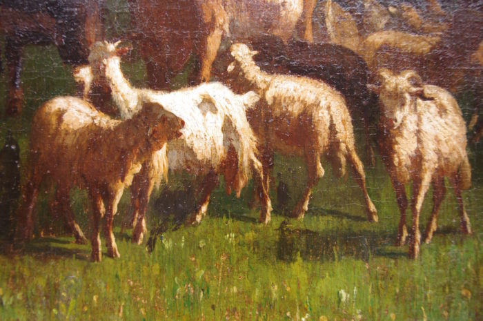 rural pastoral cortes peinture