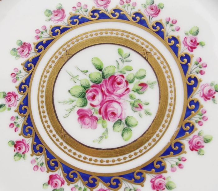 pair plates sevres rouard porcelain