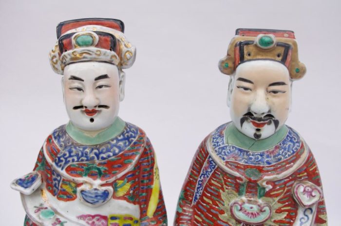 dignitaires chinois porcelaine