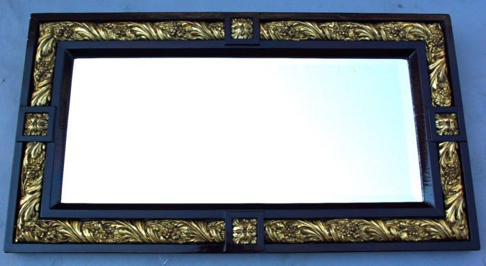 miroir louis XVI 1900 stuc bois
