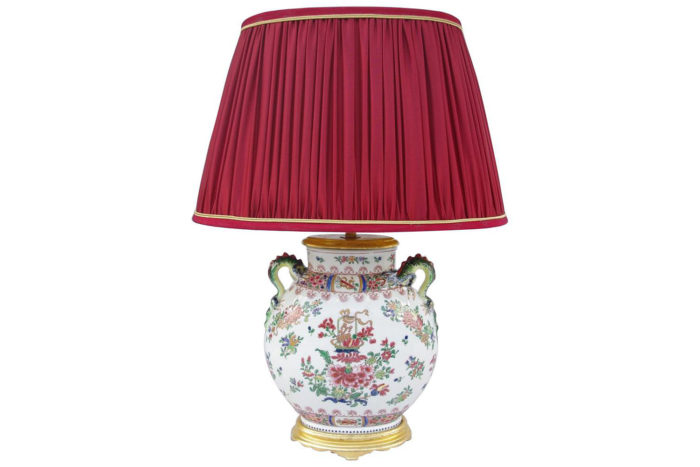 lamp jarre wucai chinese porcelain
