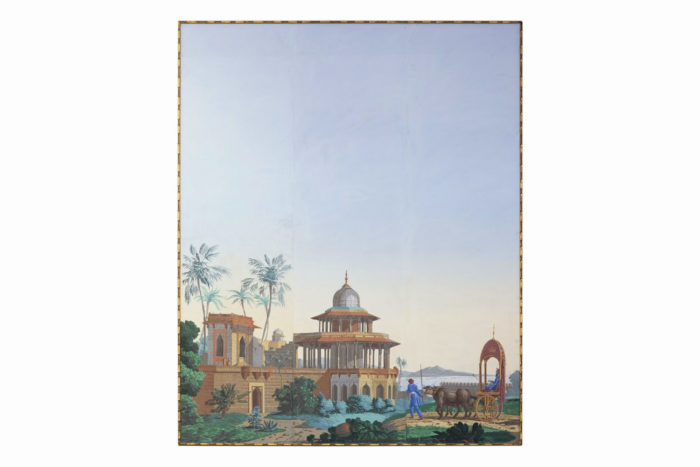 papier peint zuber hindoustan forteresse moghole