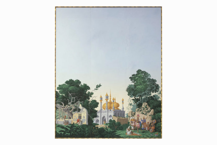 papier peint zuber hindoustan temple