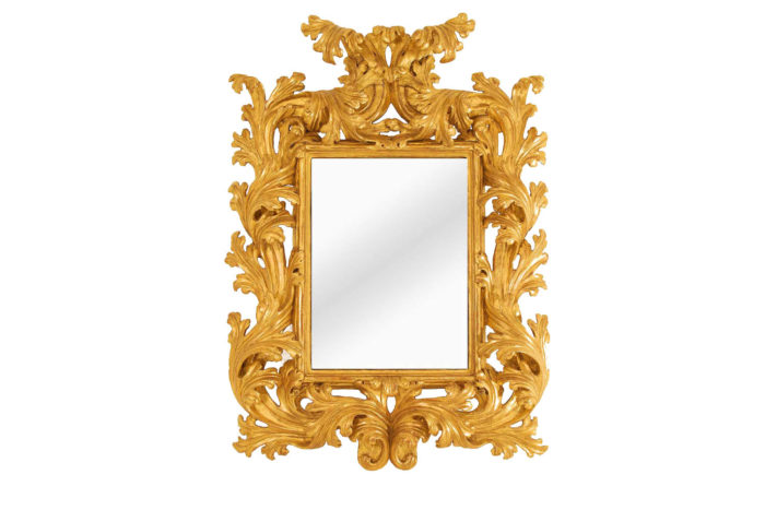 miroir rococo bois doré principal