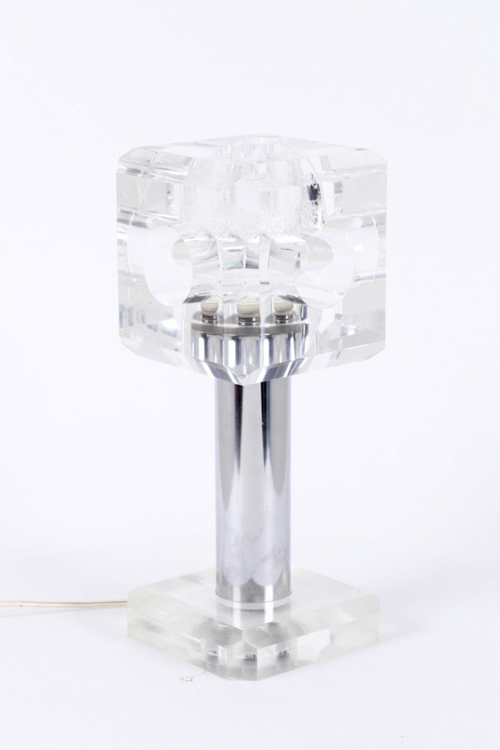 cube lamp plexiglas stainless steel side