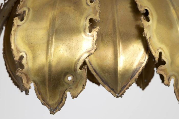 holm sorensen chandelier gilt brass leaves detail 2