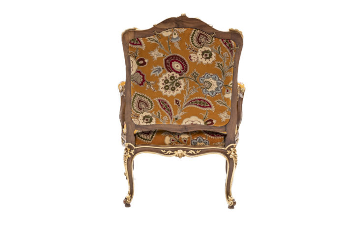 fauteuil à chassis louis XV dos