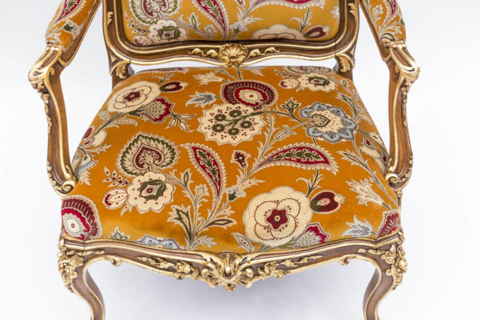 louis xv style à chassis armchairs lelièvre upholstery