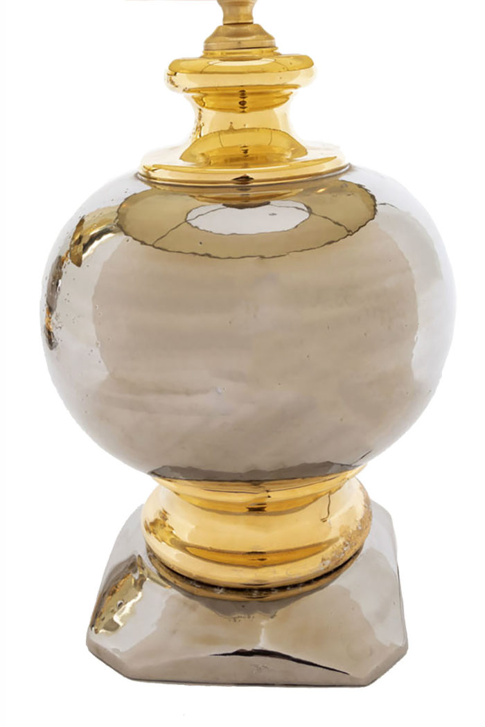 silver porcelain lamp ball body