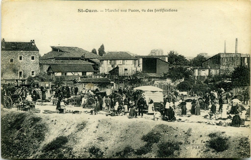 saint ouen marché aux puces vue des fortifications