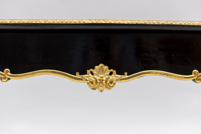 louis xv writing desk drawer central motif