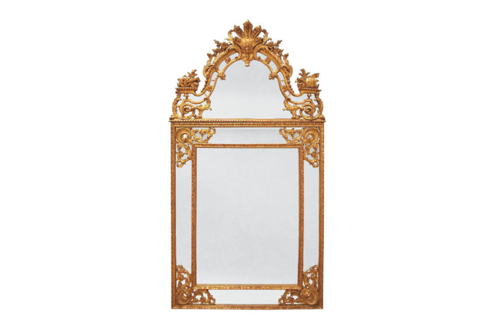 miroir style regence bois doré parcloses pcple