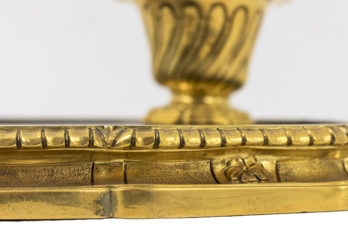gilt bronze inkwell lacquer edge