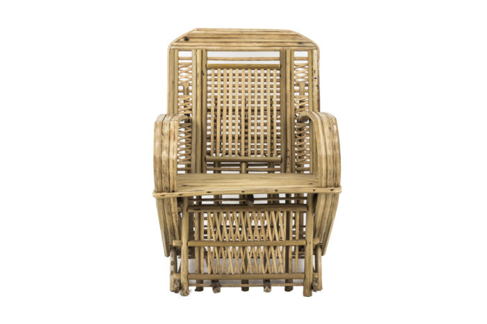 fauteuil ethnique bambou face