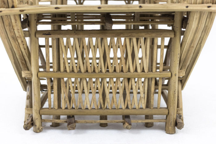 fauteuil ethnique bambou pied