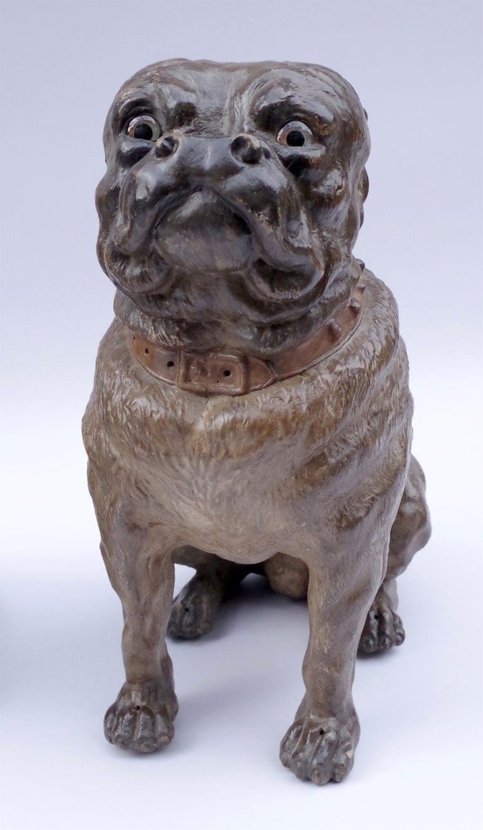 chien bouledogue français céramique