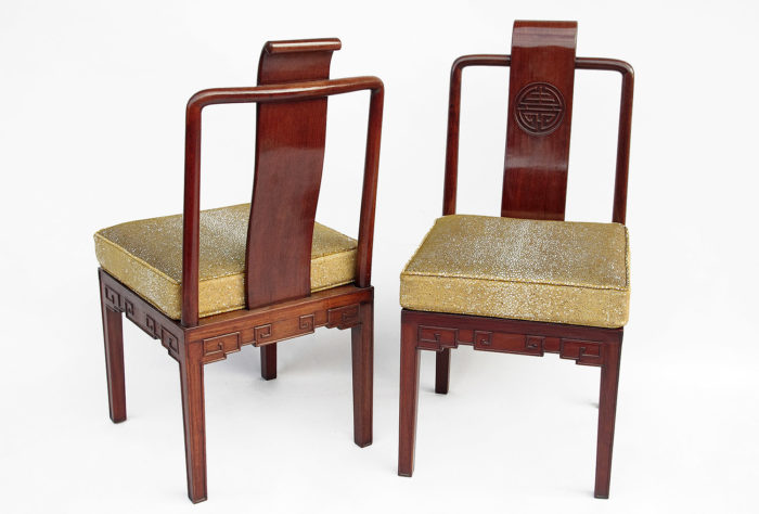 pair of chinese style chairs ming mahogany