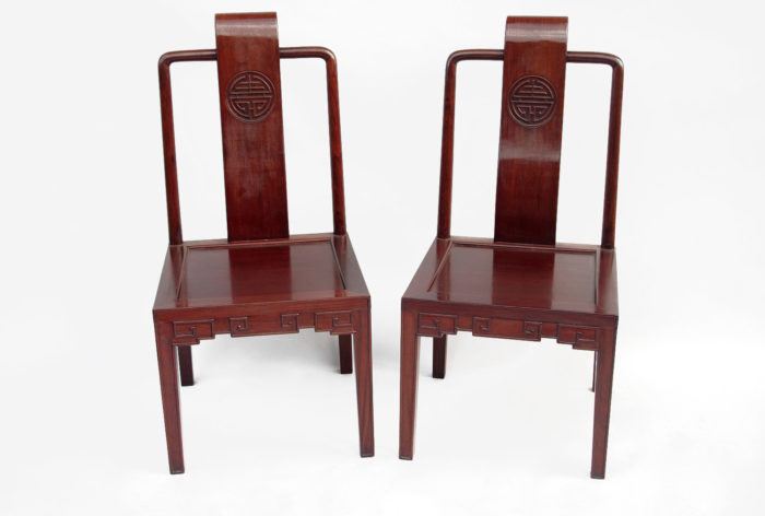 pair of chinese style chairs ming simple