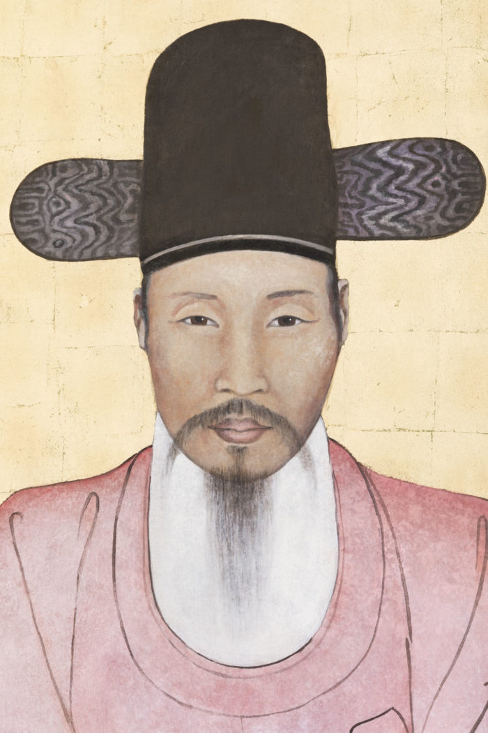 toile dignitaire chinois portrait