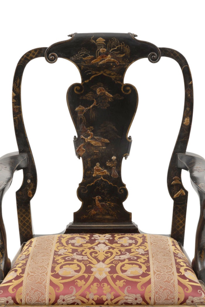 chinese chippendale armchair back
