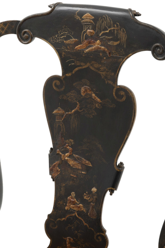 chinese chippendale armchair gilt decor