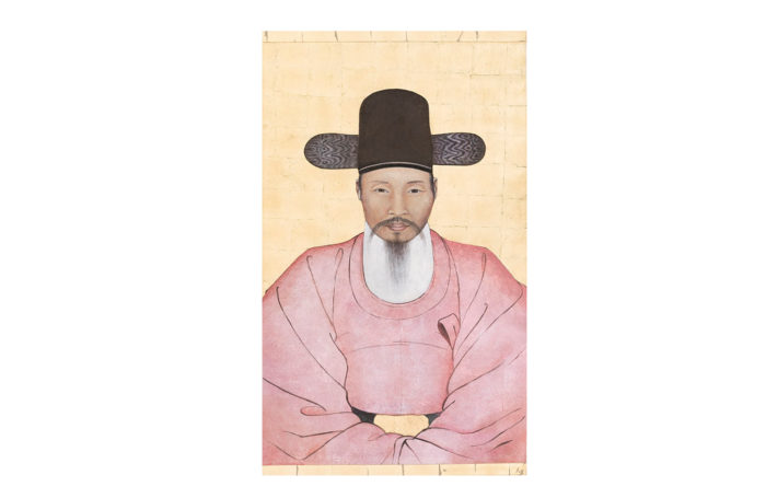 canvas chinese dignitary portrait