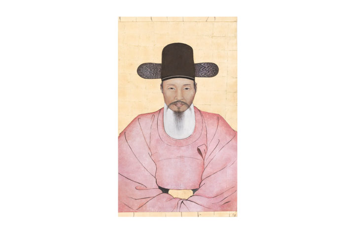 canvas chinese dignitary portrait