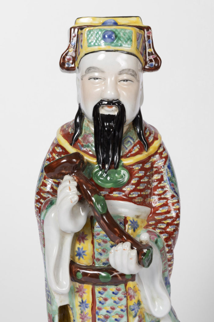 dignitaire chinois faience