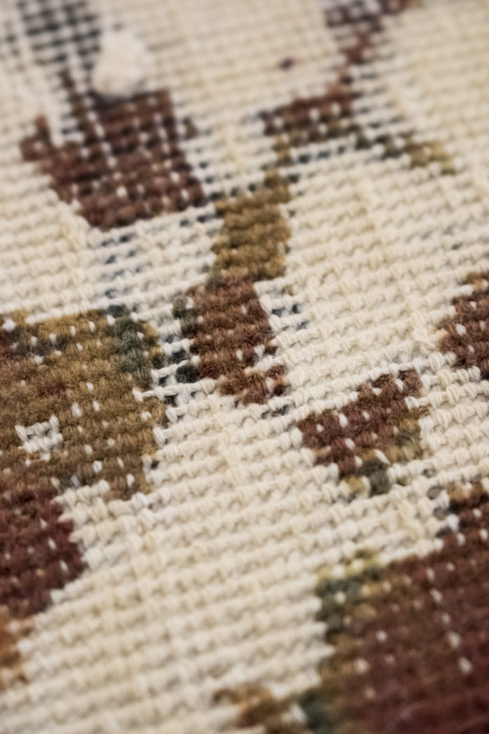 persian carpet contemporary work ochre cream