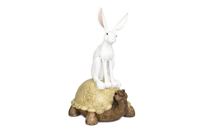 valérie courtet sculpture lapin tortue