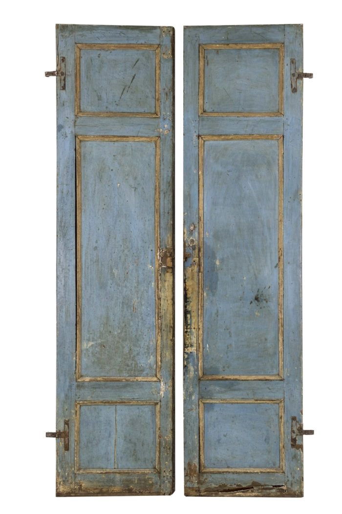 italian doors painted wood back