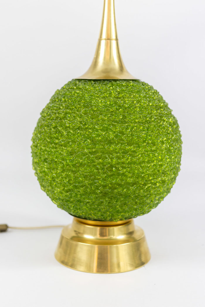 lamps green lucite boxwood ball