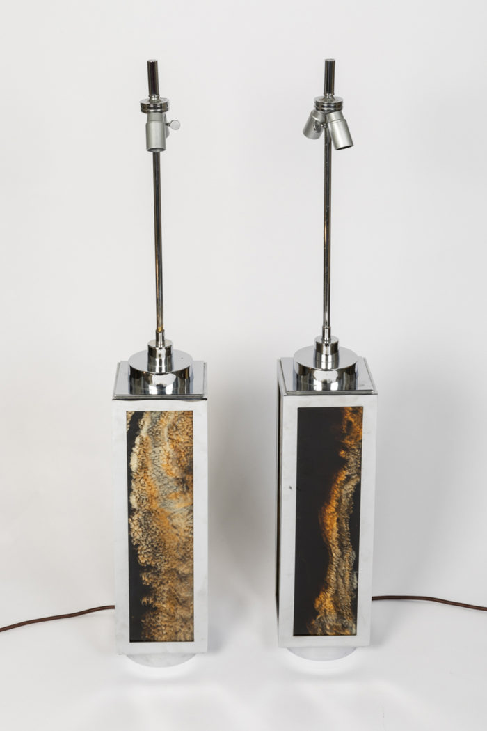 lamps chromed metal bakelite