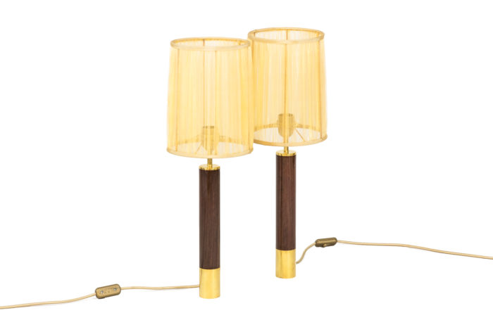 santa & cole lamps basica rosewood gilt brass