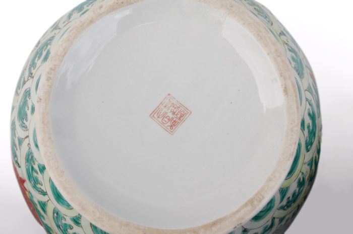 coupe porcelaine chinoise signature