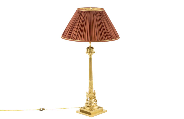 empire style lamp gilt bronze