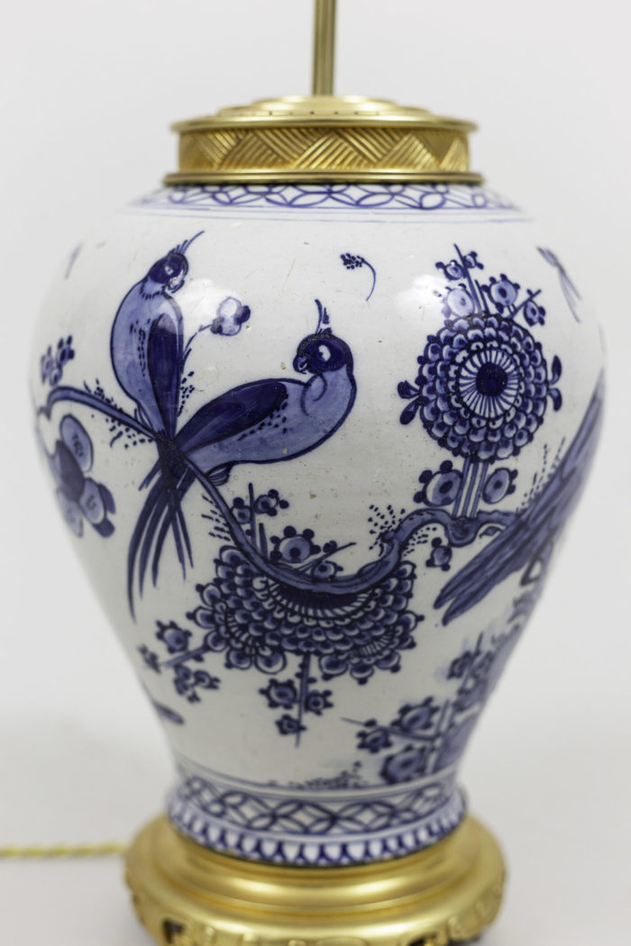 lampes porcelaine japonaise oiseau