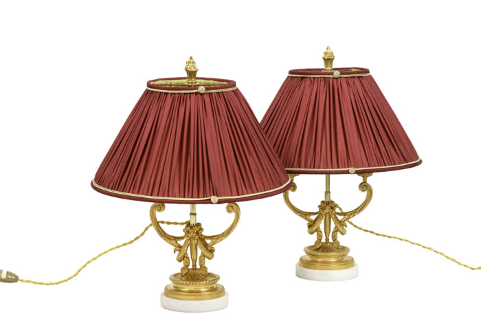 lampes style louis xvi bronze doré