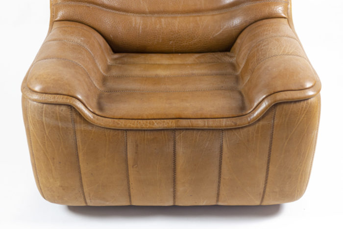 de sede fauteuils ds46 cuir marron assise