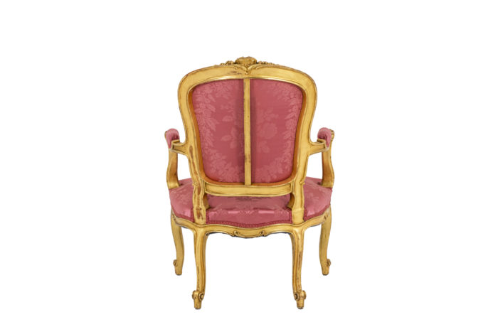 Pair of pink armchairs 5