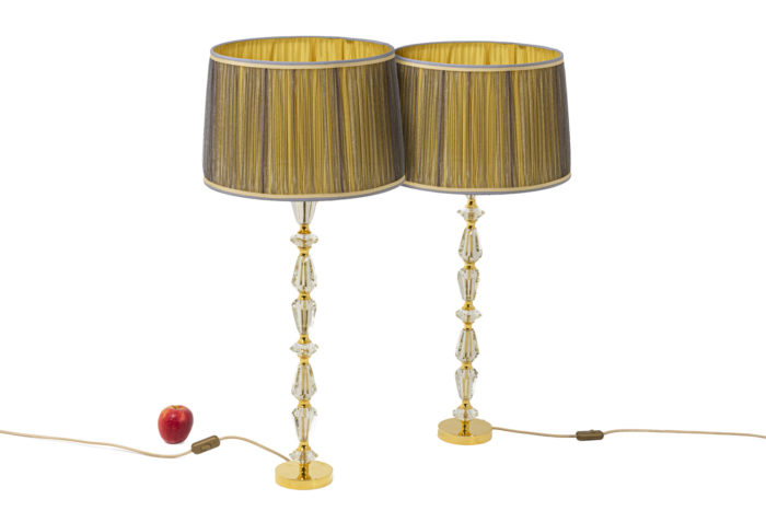 Pair of lamps in glass 5